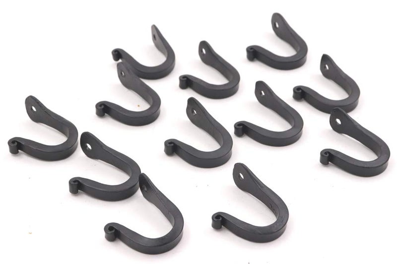 THDC Nail Hooks, Vintage, Rustic Curved Metal Fasteners â€“ Decorative Colonial Wall DÃ©cor, Heavy Duty Wall Hooks, Hangers for Keys, Coats, Robe, Bags, Home, Kitchen Set of 12 (Small 1") - Image 2